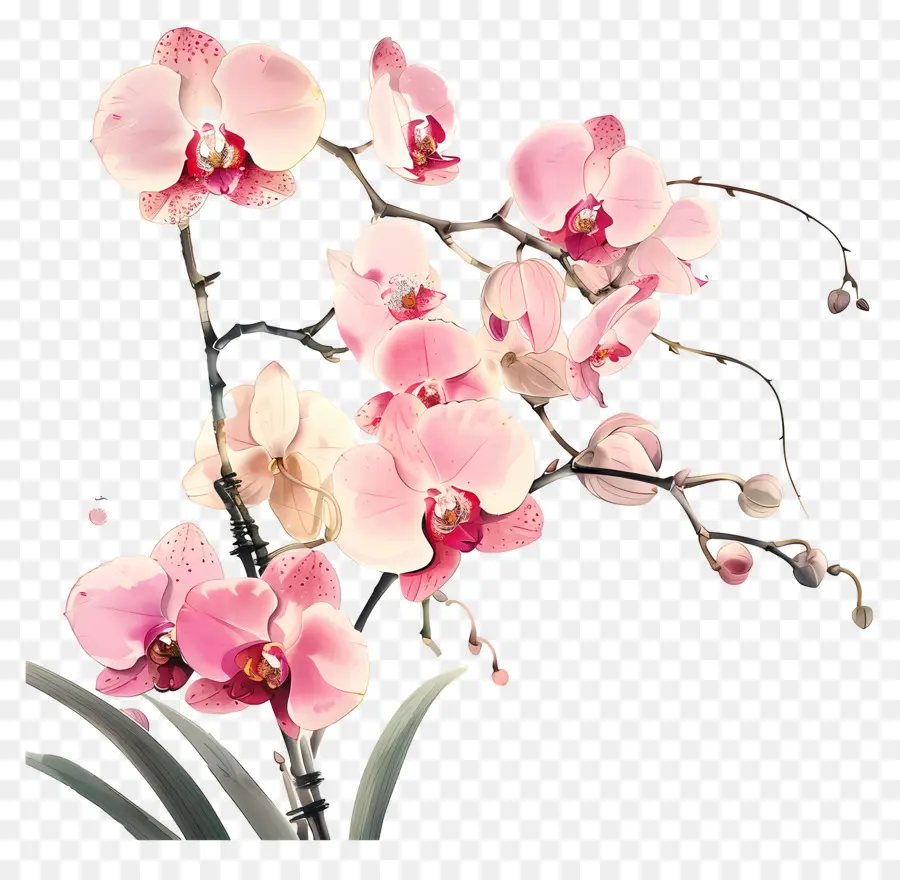 Orchidée De Sciences Agricoles De Shenzhen，Orchidées Roses PNG