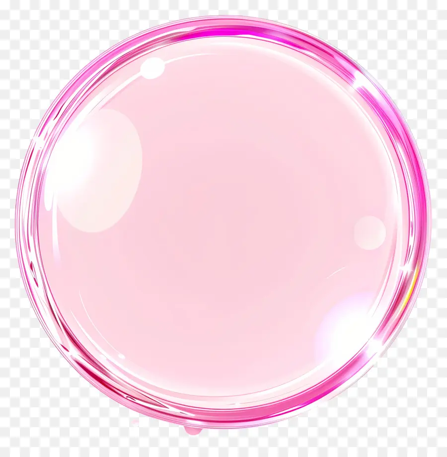 Cercle Rose，Bulle Rose PNG