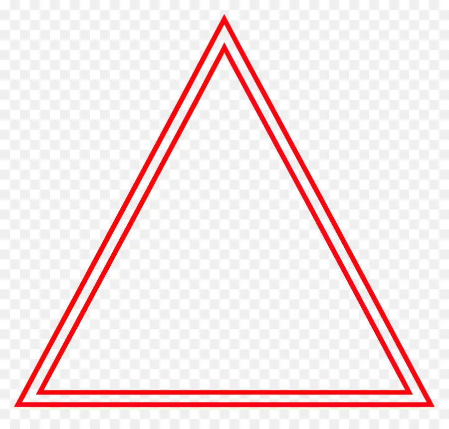 Contour Du Triangle，Triangle Rouge PNG