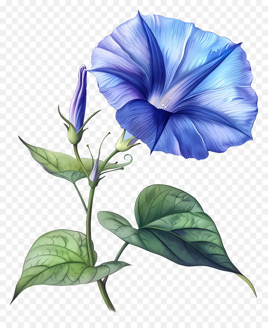 Fleur De Gloire Du Matin，Gloire Du Matin Bleu PNG