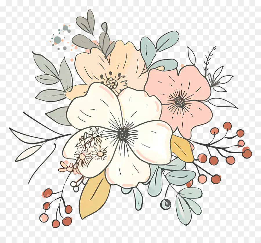 Fleurs De Mariage，Arrangement Floral PNG
