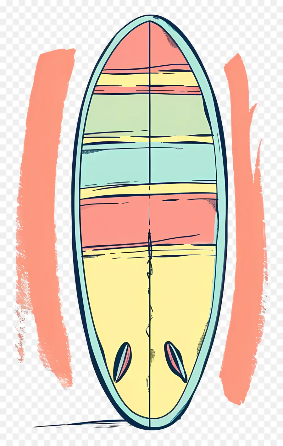 Planche De Surf，Peint PNG