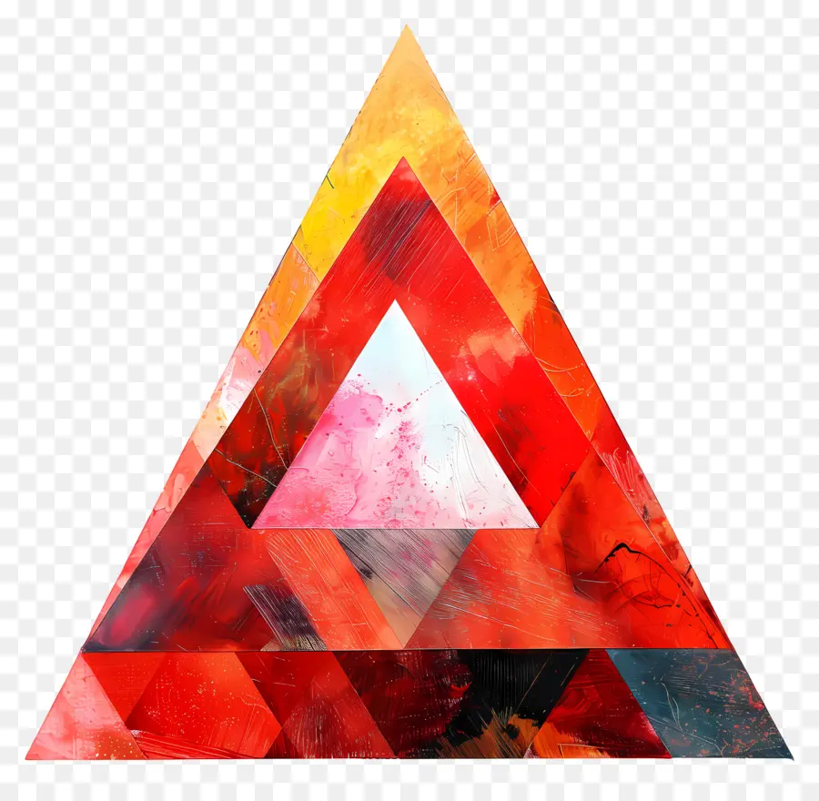 Triangle Rouge，Coloré Triangle PNG