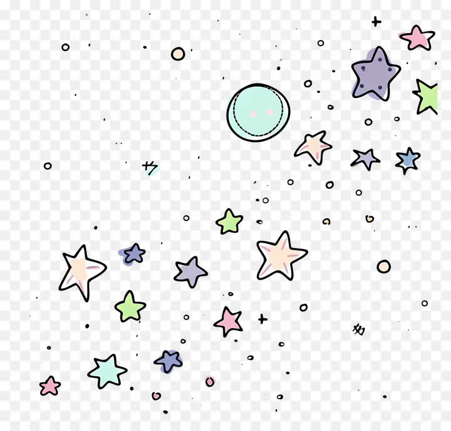 Ciel étoilé，Les étoiles PNG