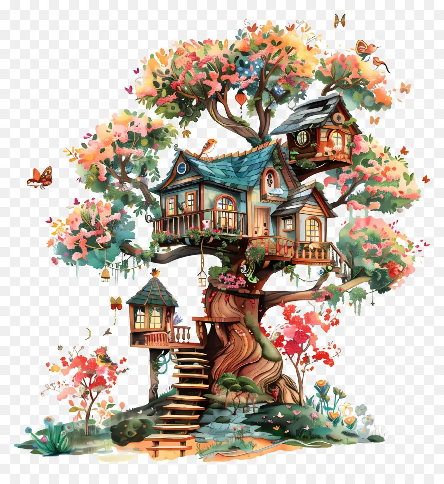 Maison De L'arbre Magique，La Maison De L'arbre PNG