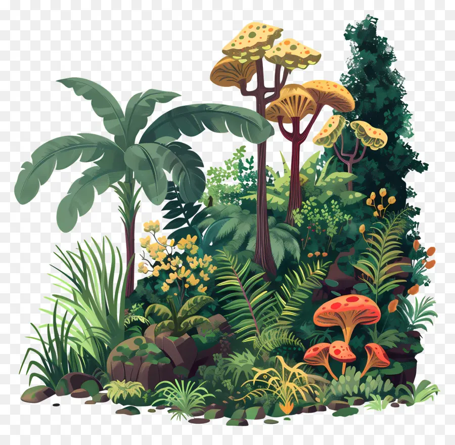 Végétation Forestière，Jungle PNG