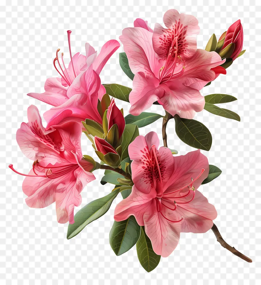 Fleur D'azalée，Rhododendrons PNG