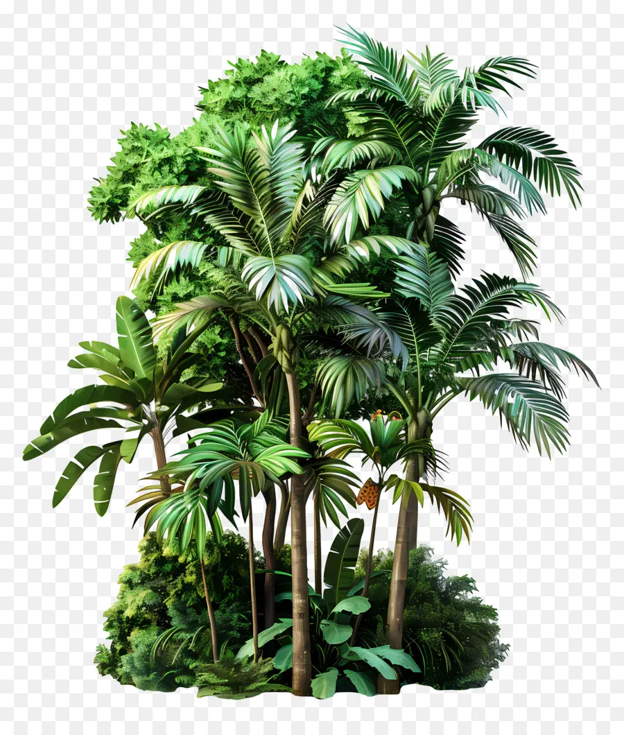 Arbre De La Forêt Tropicale，Plantes Tropicales PNG