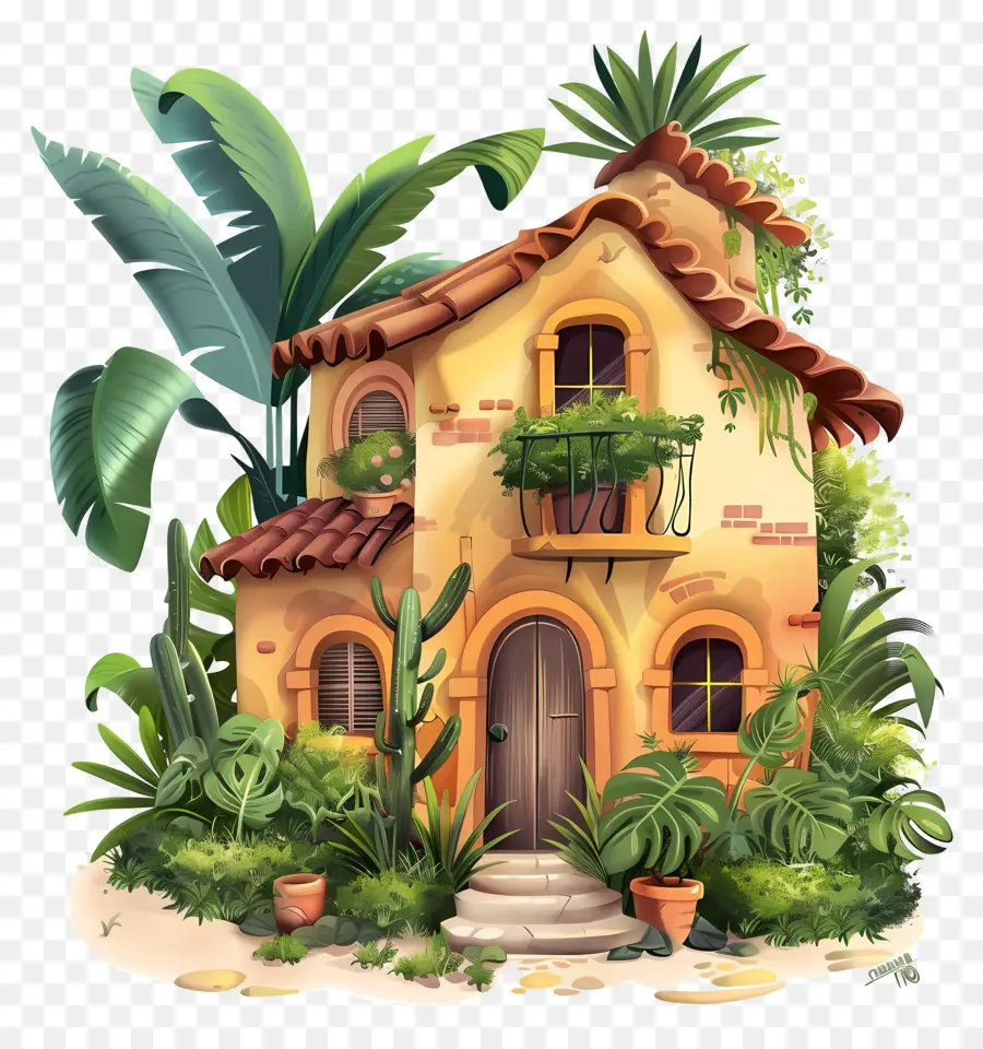 Maison Luxuriante，Cottage De La Jungle PNG