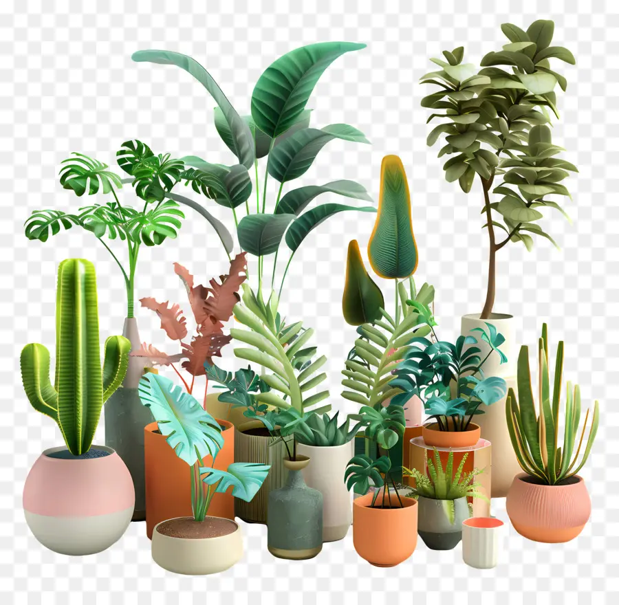 Plantes Esthétiques，Les Plantes En Pot PNG