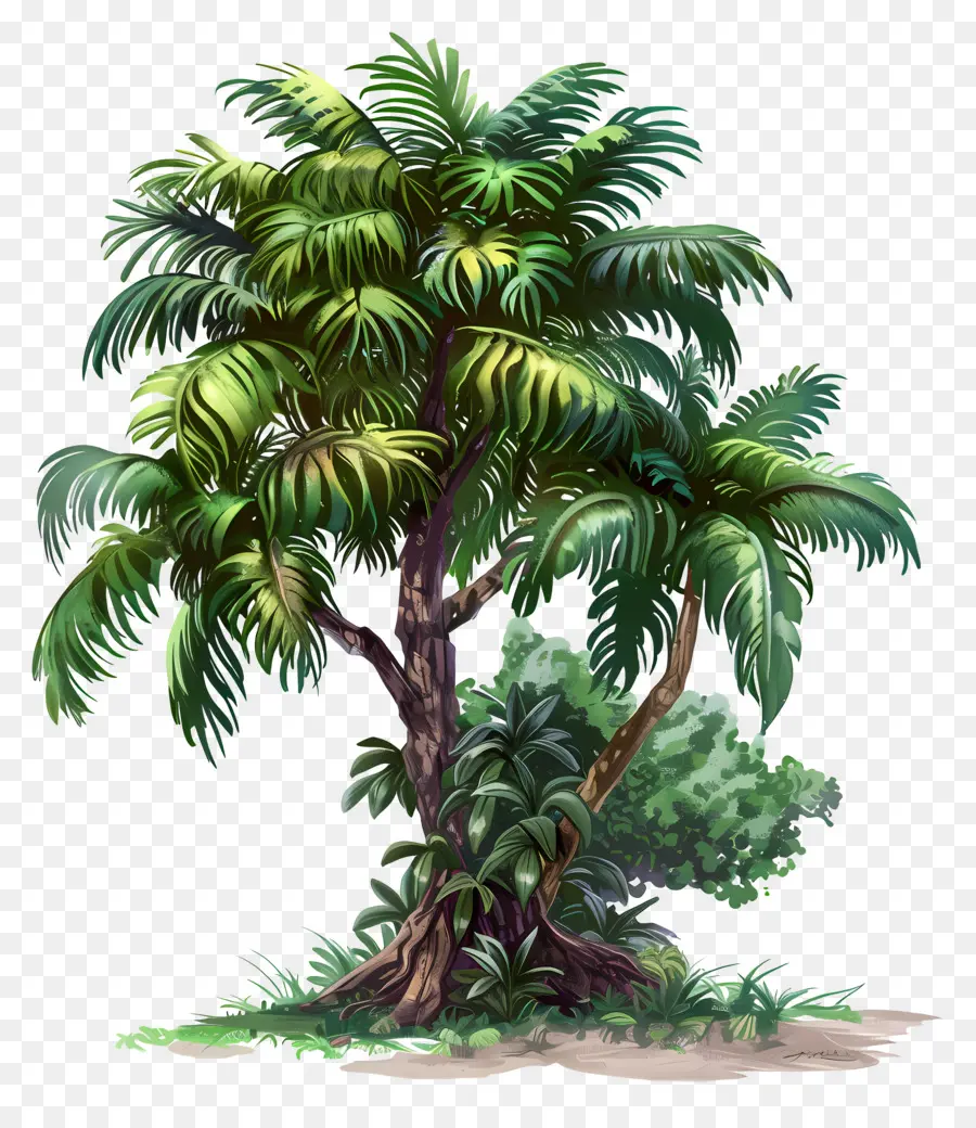 La Jungle D'arbres，Palmier PNG