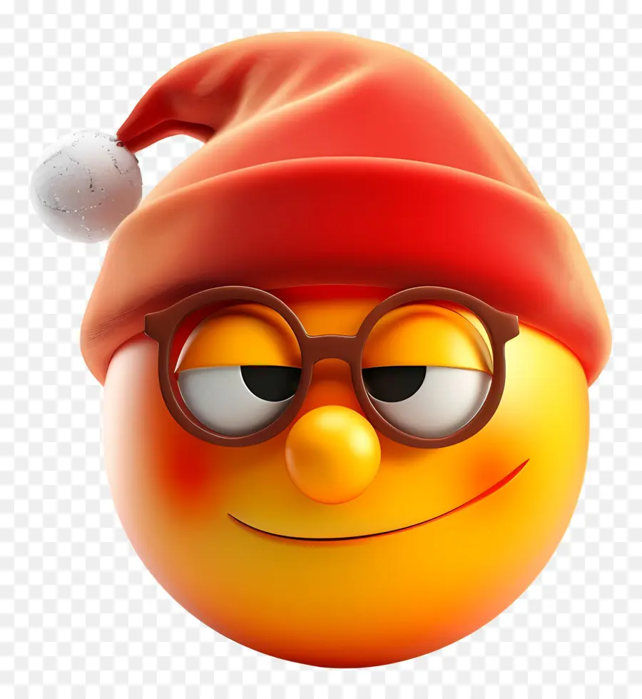 La Pensée Emoji，Chapeau De Santa PNG