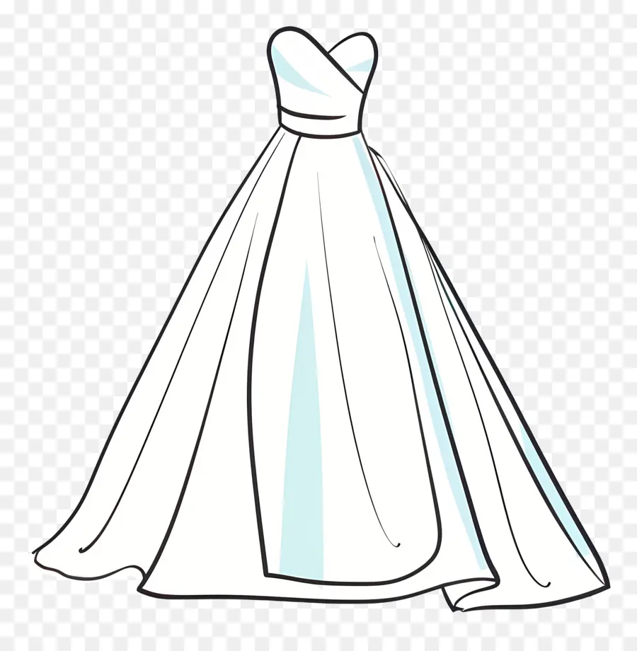 Robe De Mariée，Robe Blanche PNG