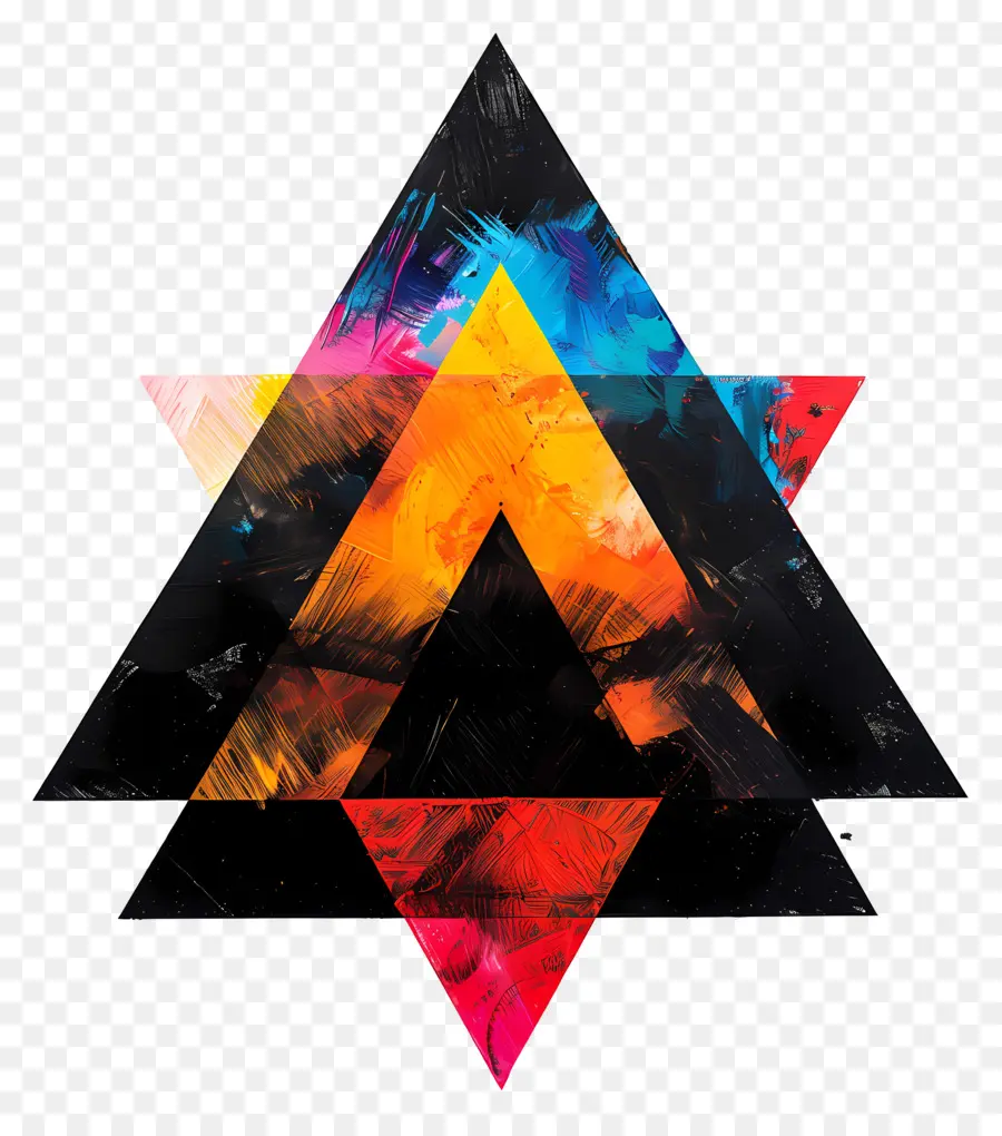 Triangle Noir，Géométriques PNG