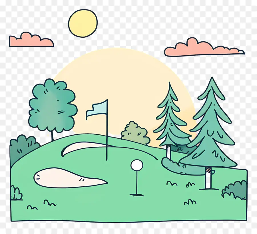 Golf，Parcours De Golf PNG