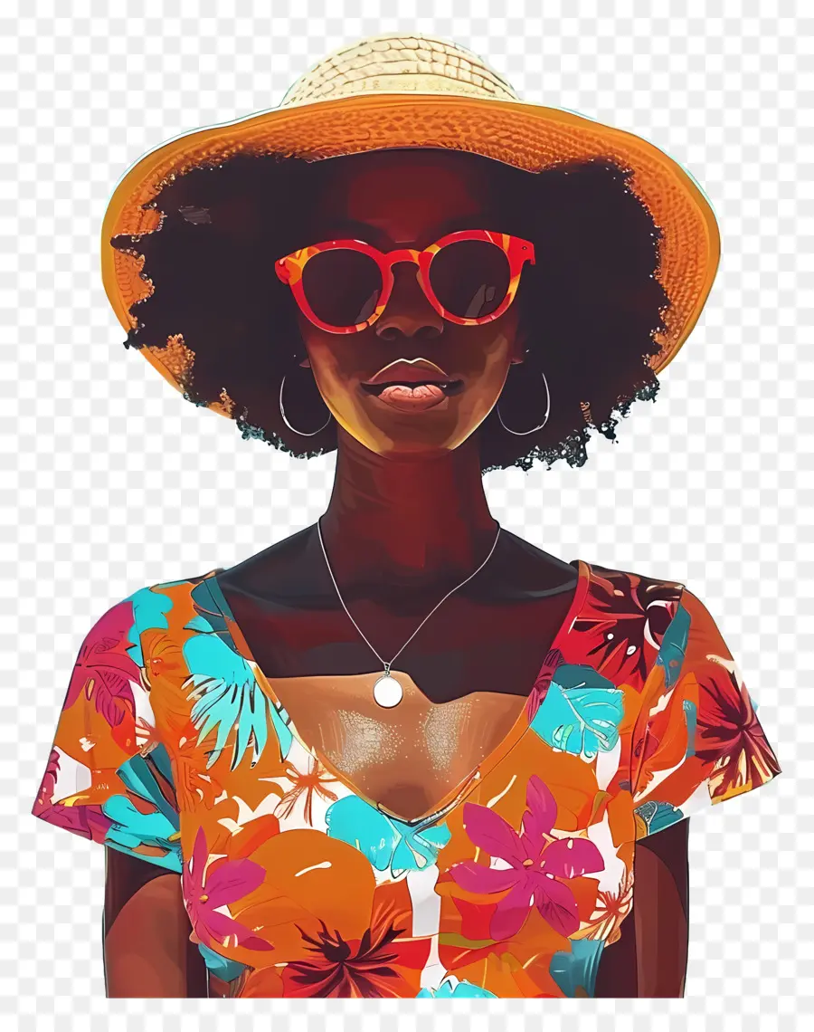 L'été Commence，Jeune Femme Noire PNG