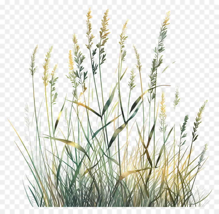 L'herbe Longue，Peinture à L'herbe PNG