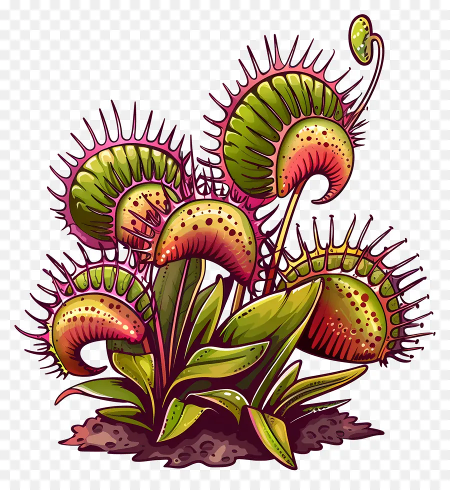 Vénus Flytrap，Plante Carnivore PNG