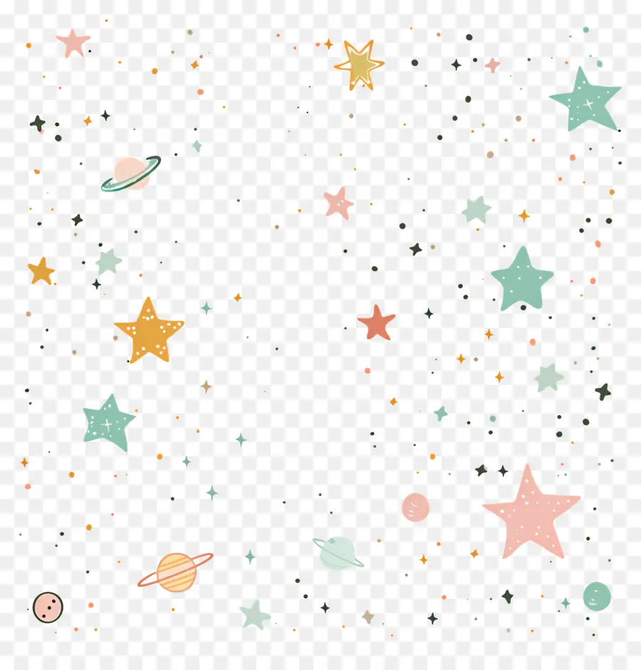 Ciel étoilé，Les étoiles PNG