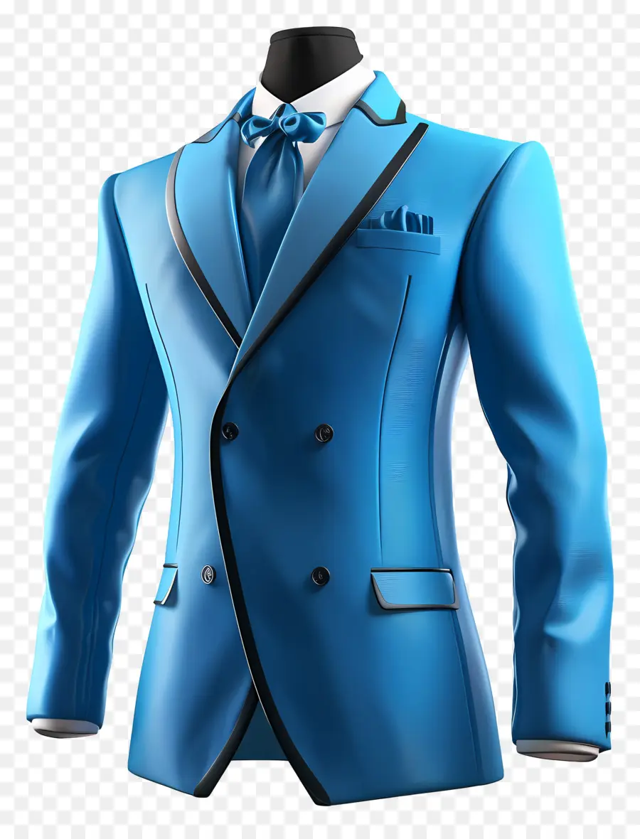 Vêtements De Forme Bleus，Costume Bleu PNG