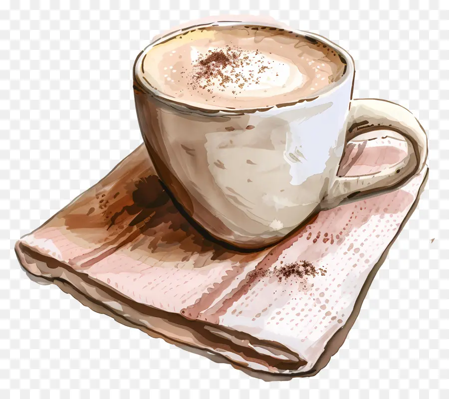Cappuccino，Chocolat Chaud PNG