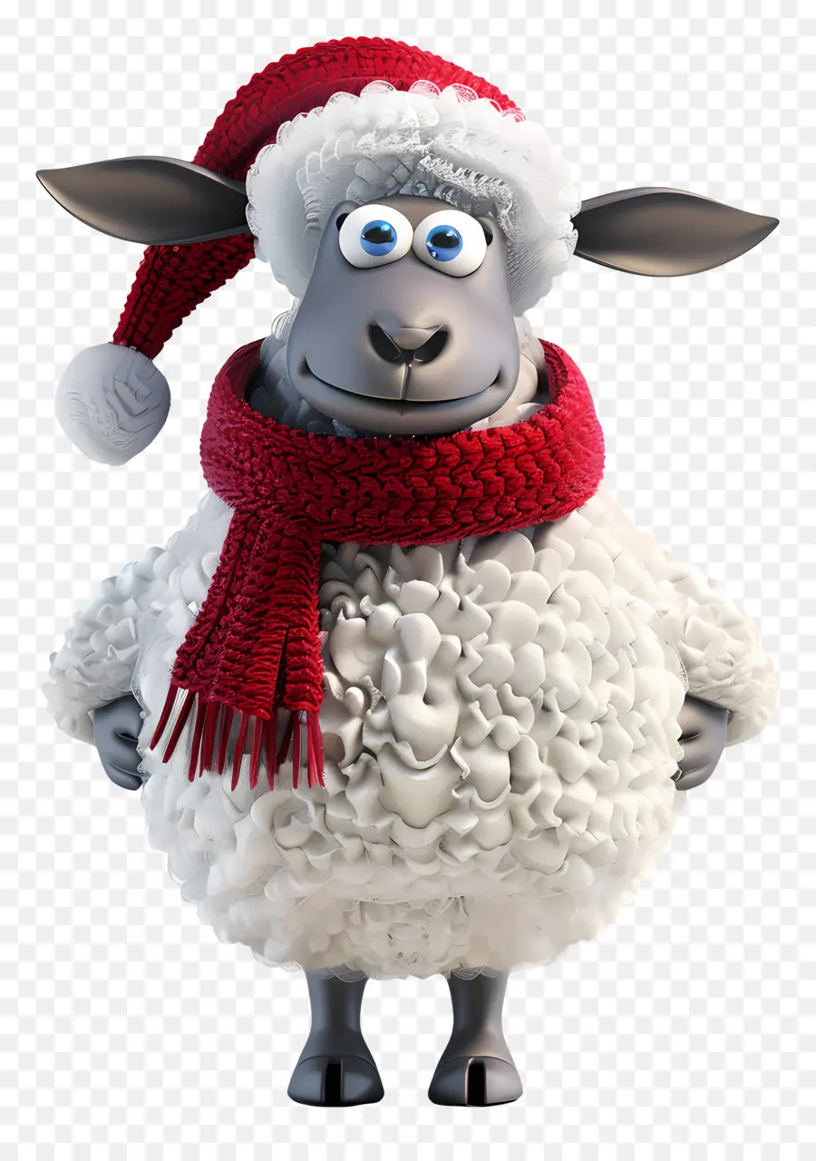 Les Moutons，Chapeau De Santa PNG