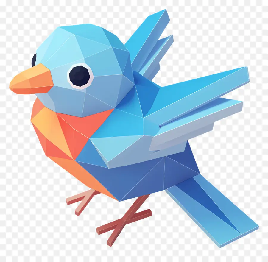 Oiseau Flappy Animé，Oiseau Bleu PNG