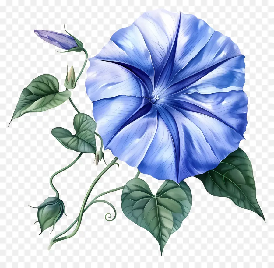 Fleur De Gloire Du Matin，Fleur De Gloire Du Matin Bleu PNG