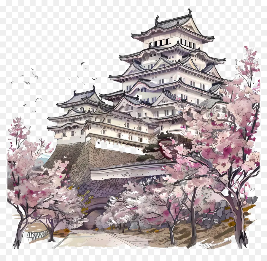 Château Himeji，Château PNG