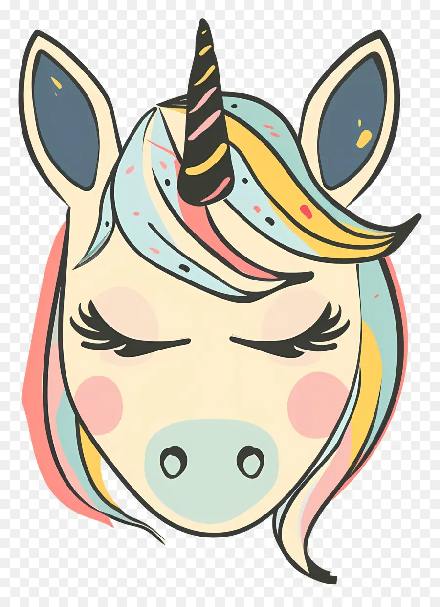 Visage De Licorne，Licorne PNG