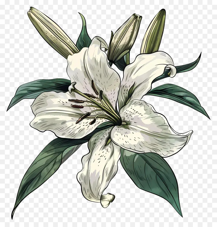 Lys Blanc，Fleur PNG