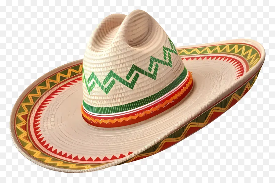 De Style Mexicain，Chapeau De Paille PNG