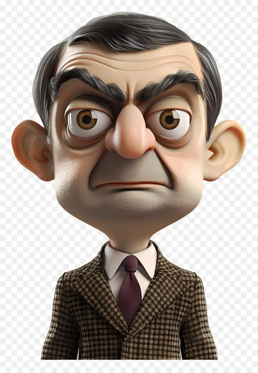 Mr Bean Animé，L'homme D'affaires PNG