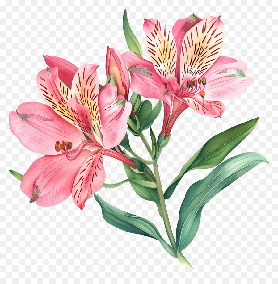 Fleur Alstroemeria，Lily Rose PNG