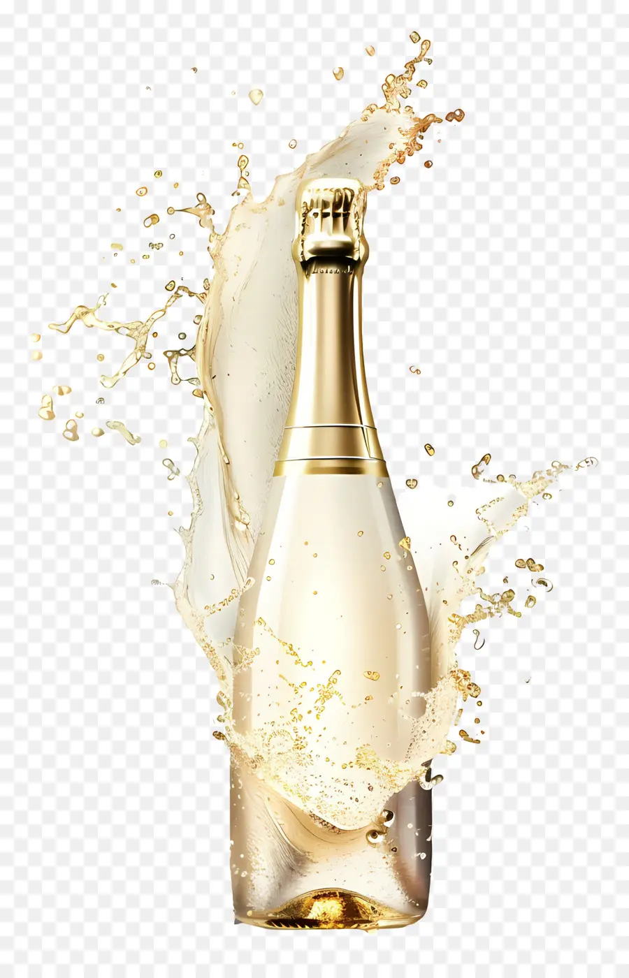 Bouteille De Champagne，Vin Mousseux PNG