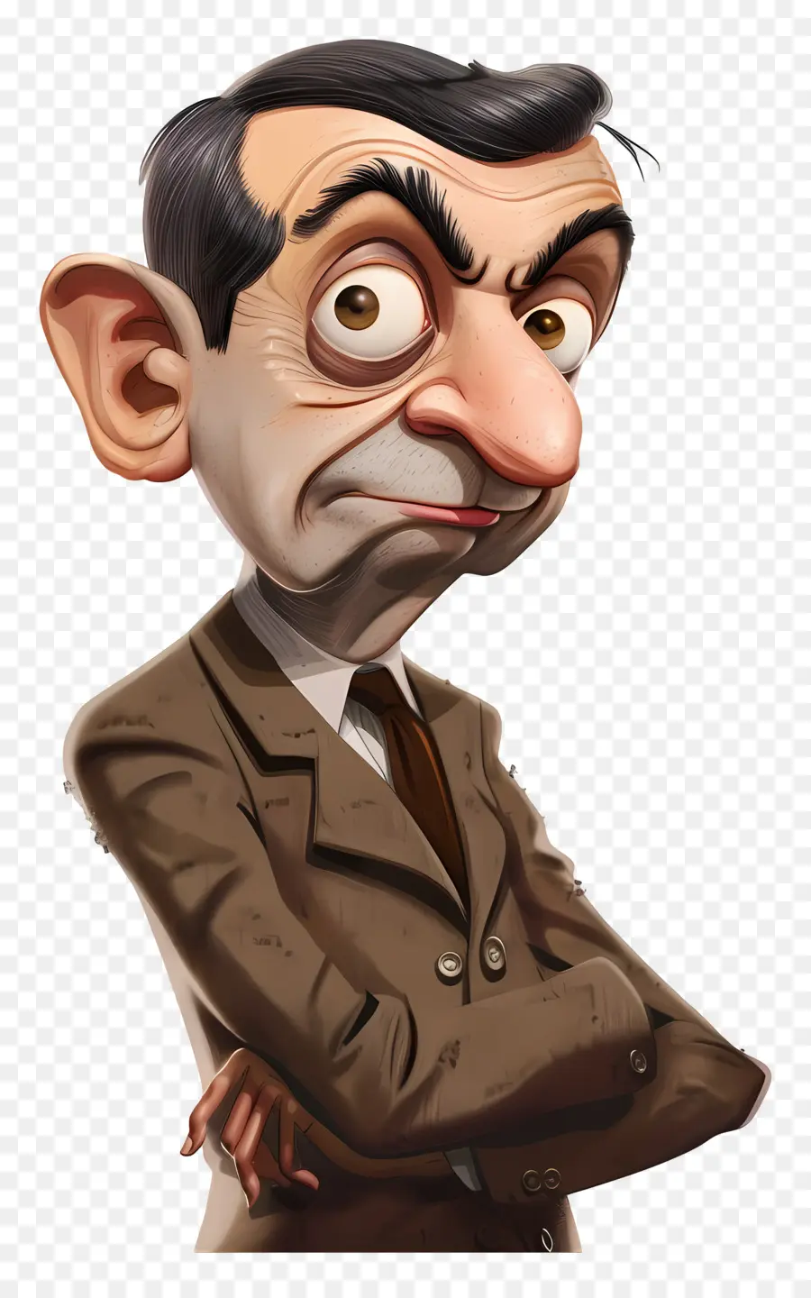 Mr Bean Animé，Homme En Colère PNG