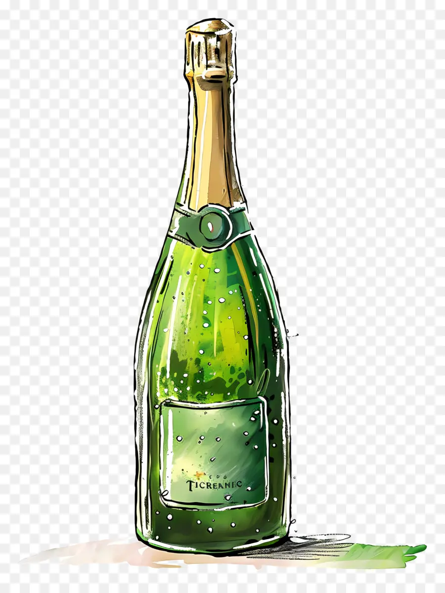 Bouteille De Champagne，Champagne PNG