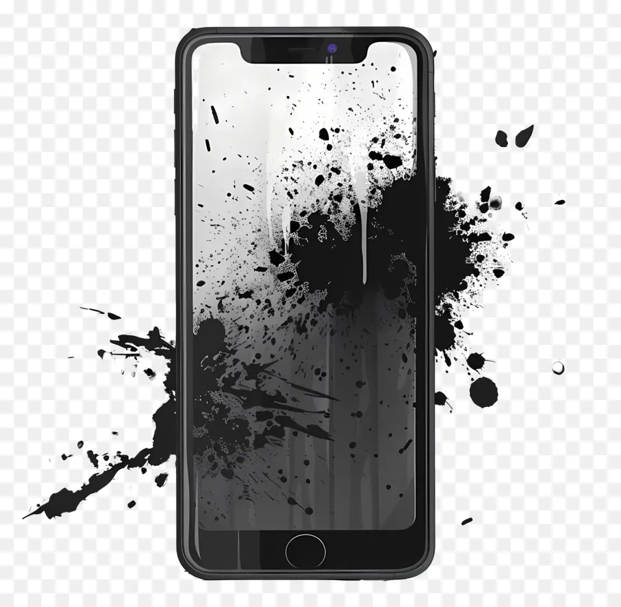 Noir Smartphone，Smartphone PNG