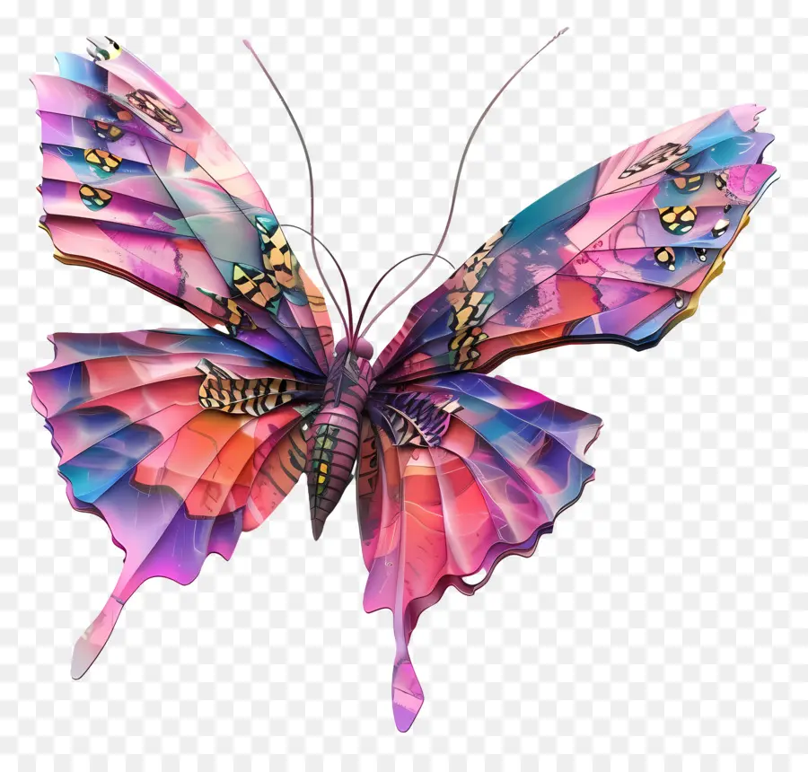 Papillon，Papillon Rose PNG