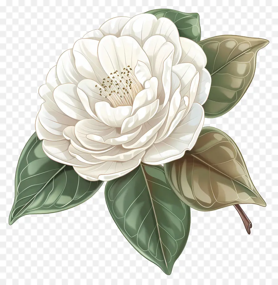 Camellia Fleur，Fleur Blanche PNG
