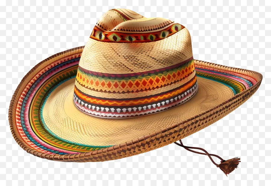 De Style Mexicain，De Paille Chapeau De Cow Boy PNG