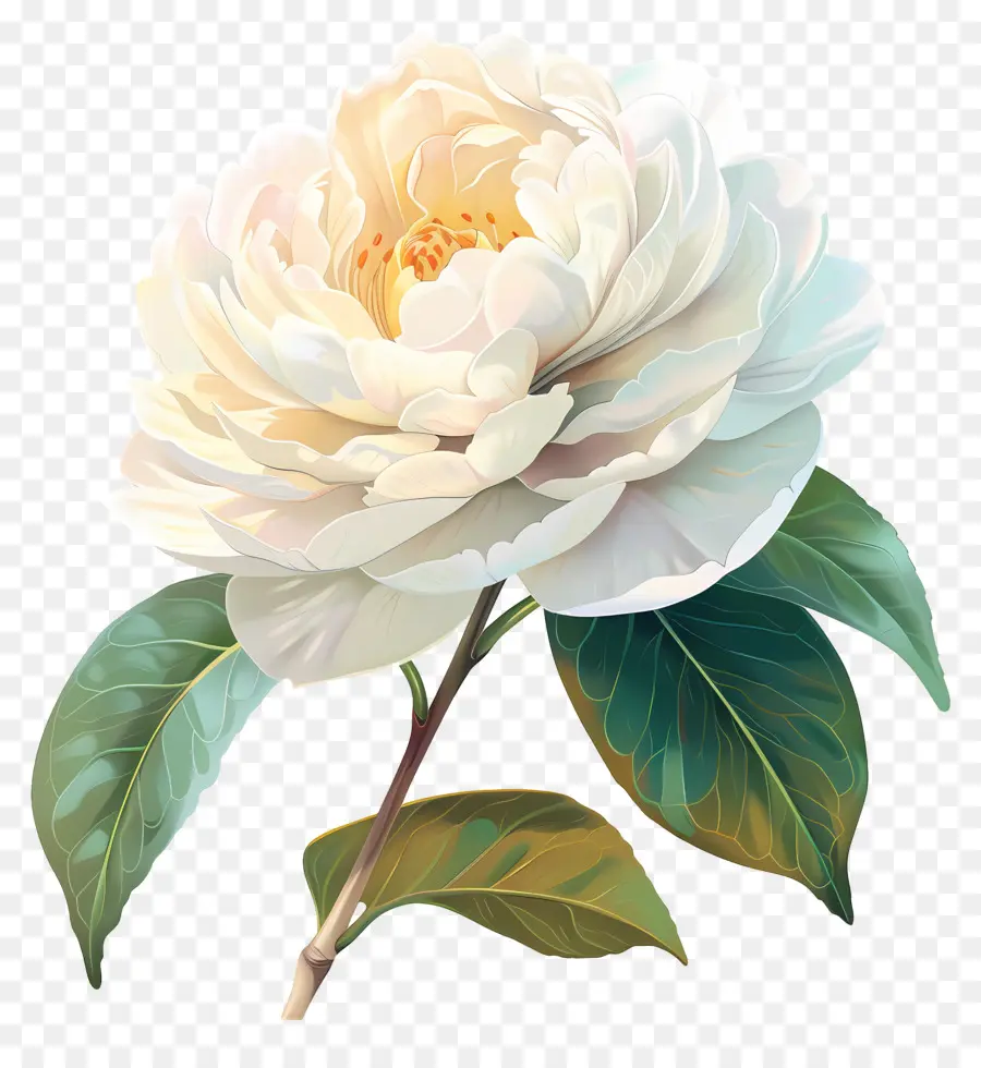 Camellia Fleur，Rose Blanche PNG