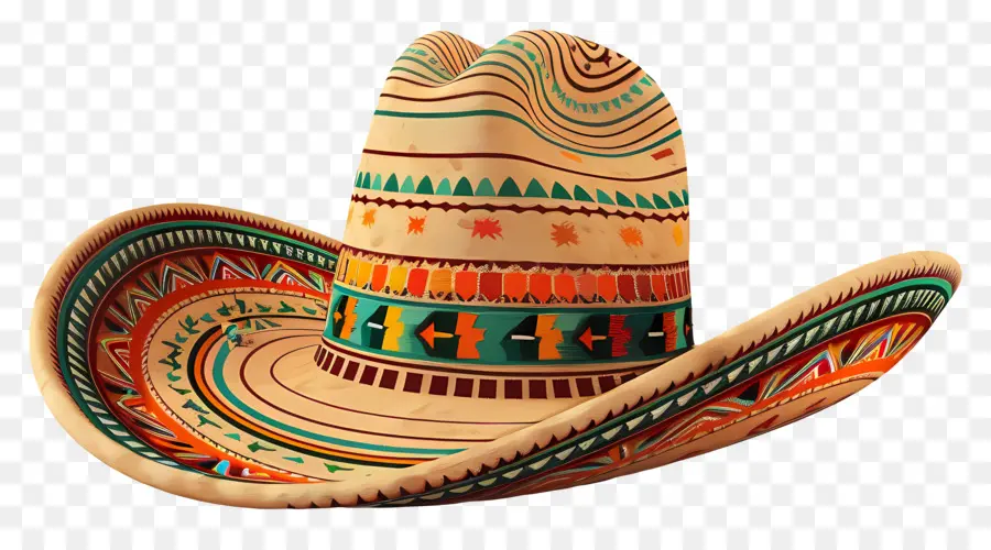 De Style Mexicain，Chapeau De Cow Boy PNG