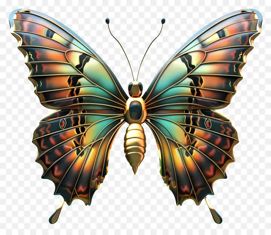 Papillon，Or PNG