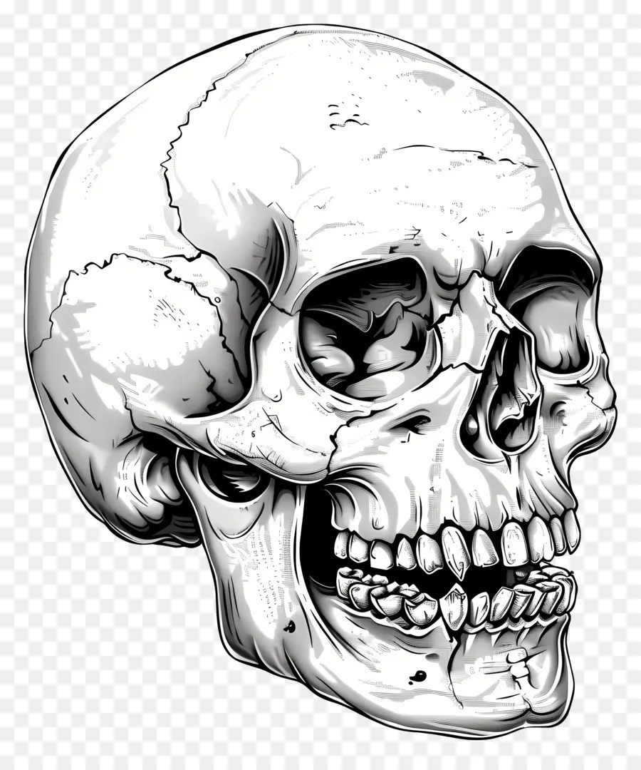 Crâne，Crâne De Dessin PNG