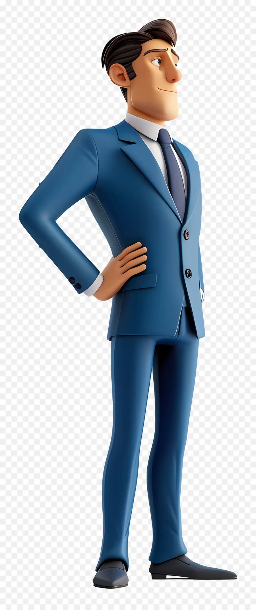 L'homme D'affaires，Costume Bleu PNG