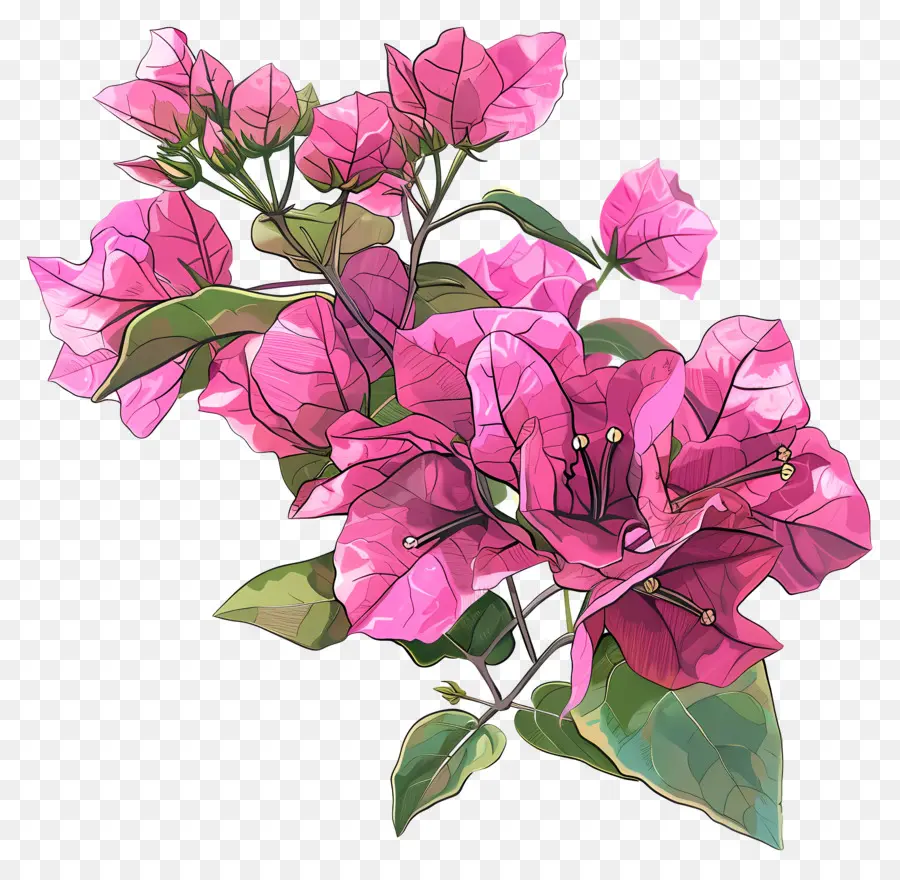 Fleurs De Bougainvilliers，Fleurs De Gorenga Rose PNG