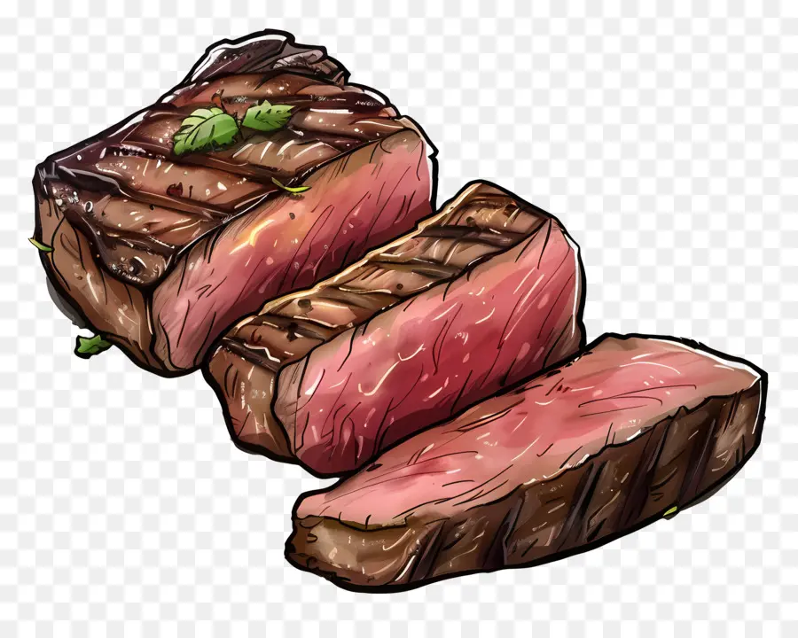 Steak Moyen Rare，Steak PNG