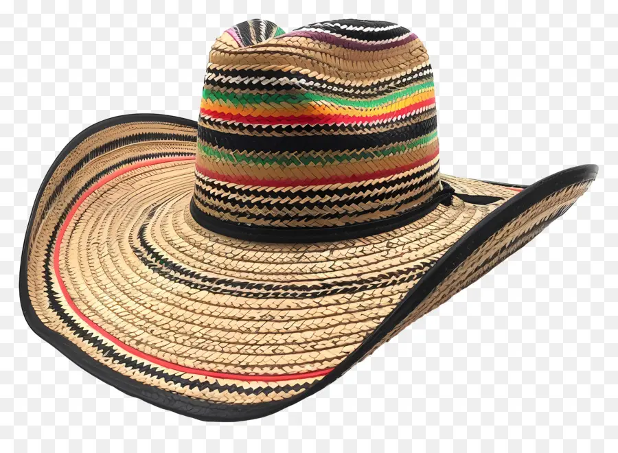 De Style Mexicain，Chapeau Noir PNG