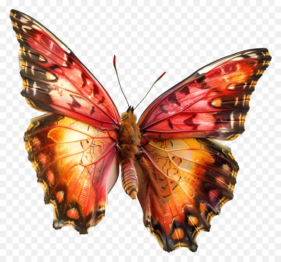 Papillon，Rouge Papillon PNG